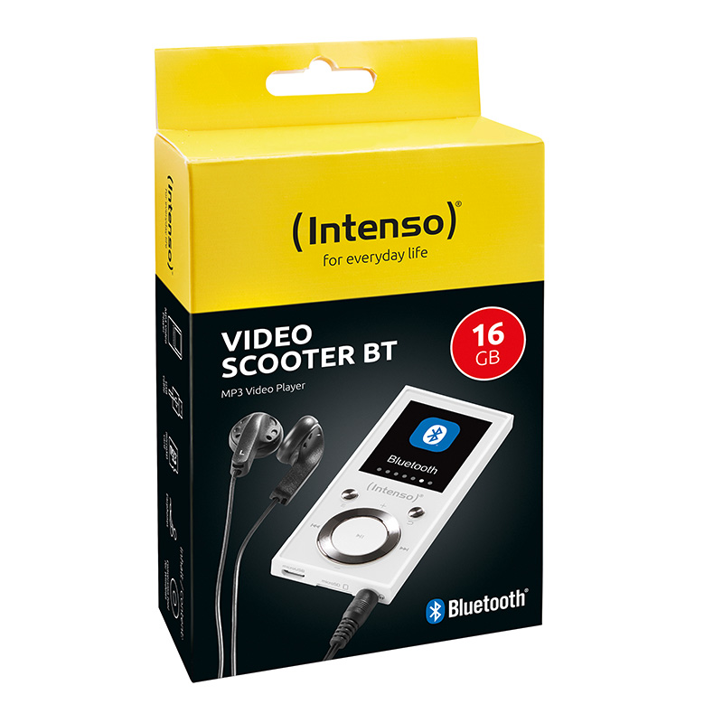 intenso te mp3 video scooter white