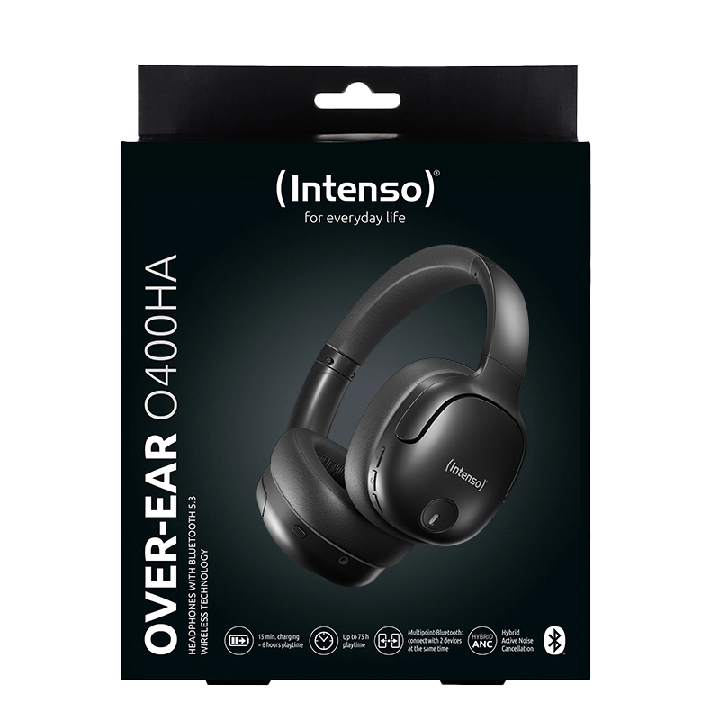 buds over ear verpackung black